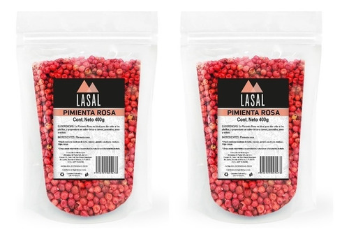 Pimienta Rosa 400 Gramos 2 Piezas