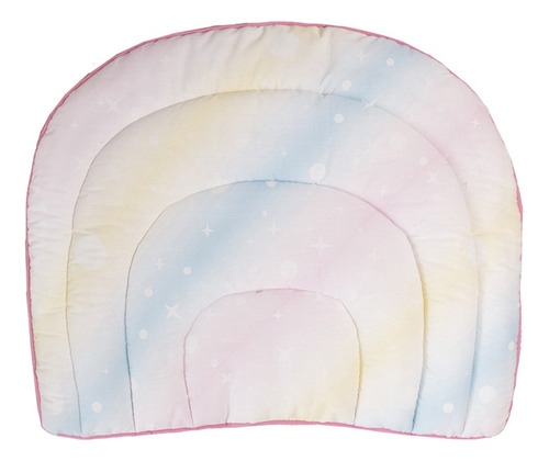 Tapete Acolchado Ultra Suave Portátil Para Bebé Color Arcoíris