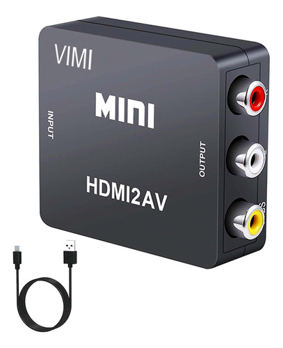 Convertidor Hdmi A Rca -  Av Audio Video Adaptador Para Tv 
