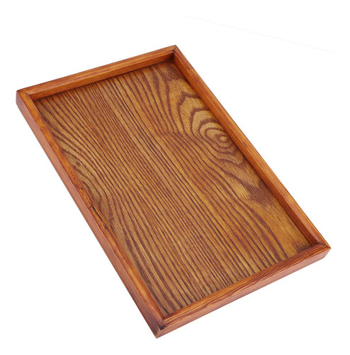 Bandeja De Madera Rectangular Para Servir Té Y Aperitivos