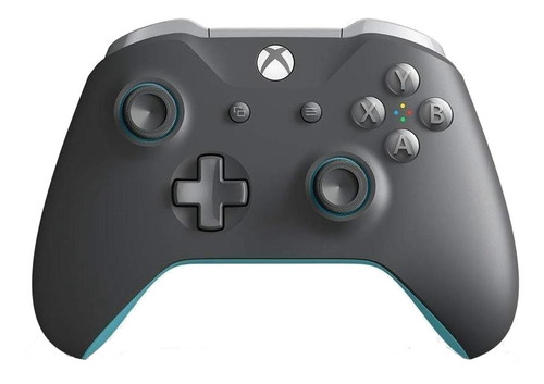 Controle joystick sem fio Microsoft Xbox Xbox wireless controller gray e blue