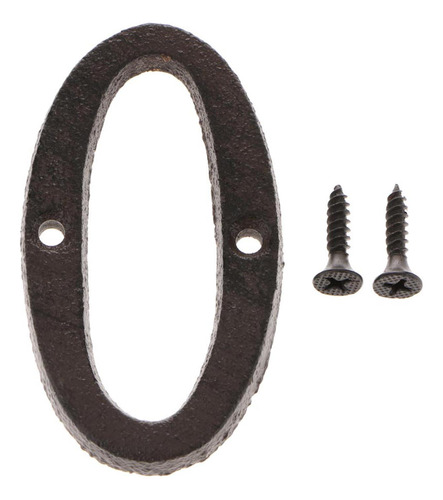 Números De Número De Hierro Forjado 0 Y 6 Para Puerta ,