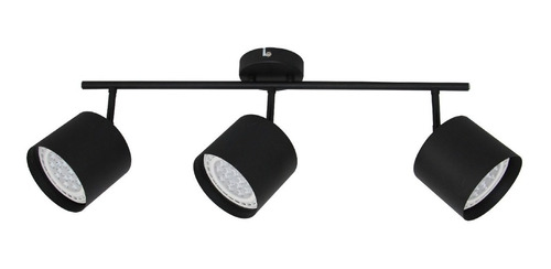 Aplique Pared Techo 3 Luces Alba Ar111 Blanco Negro Gu10 Led