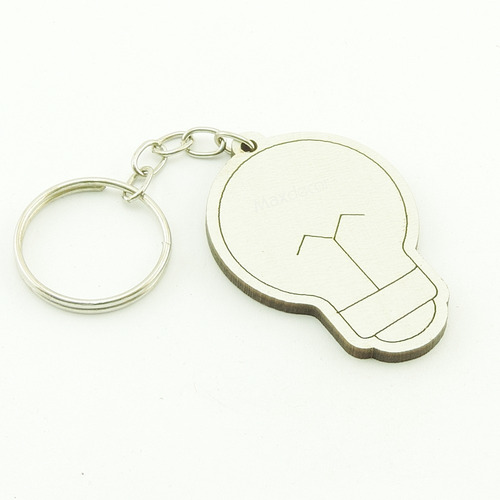 30 Chaveiros Personalizados Mdf - Lâmpada - Div-038b