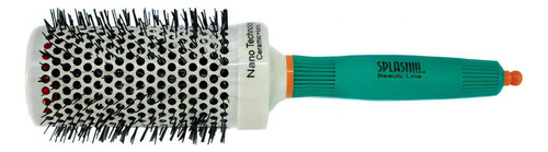 Juego De Cepillos Redondos Para Cabello Ceramica/iones Verde