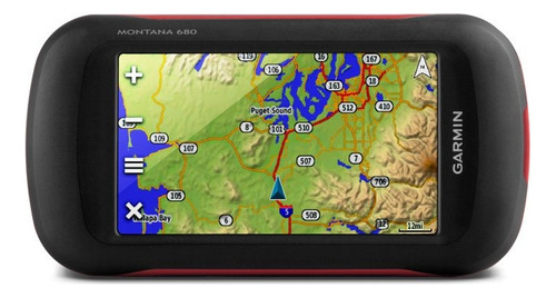 GPS deportivo portátil Garmin Montana 680 con cámara negra de 8 colores