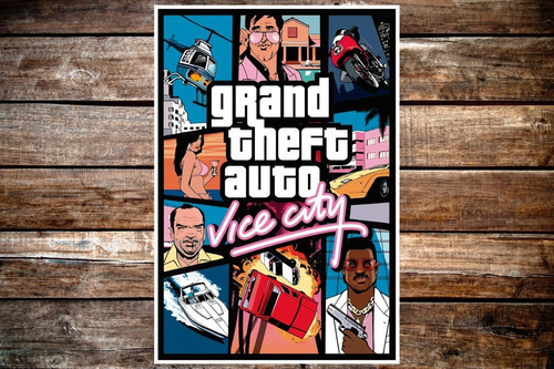Poster Gta Vice City 47x32cm 200grms