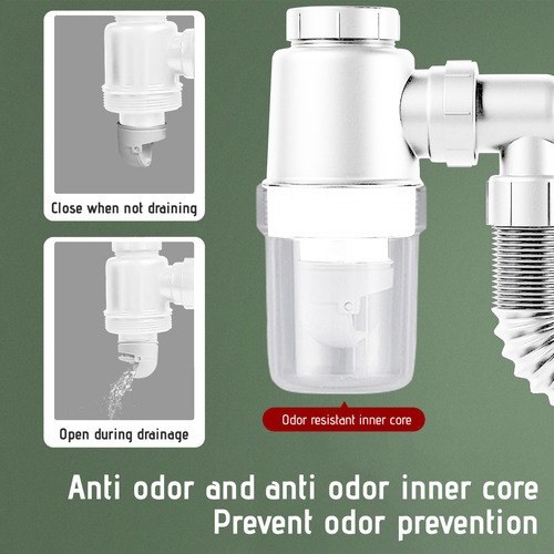 Kit De Drenaje Para Lavabo En D, Tubo De Expansión Para Lava