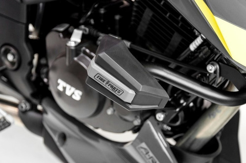 Imagen 3 de 7 de Defensa Slider Ghost Tvs Apache 200 Fire Parts Negros