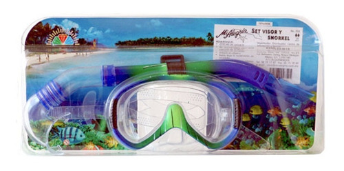 Imagen 2 de 2 de Set Visor Con Snorkel Modelo Juvenil Mi Alegría
