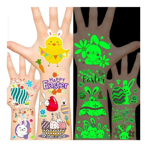 comprar Leesgel Tatuajes De Pascua Para Niños, Pegatinas Luminosas P
