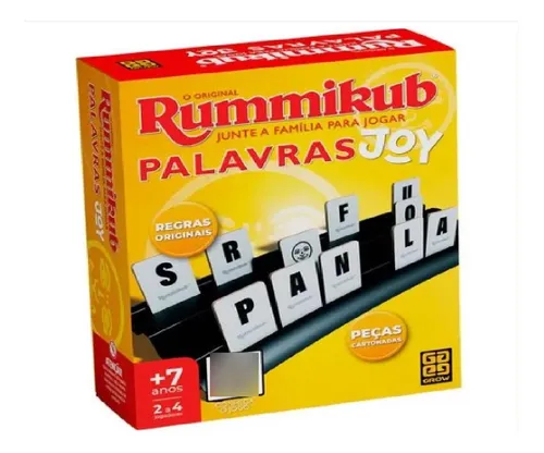 Jogo Rummikub Joy Palavras - Grow