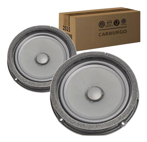 Par Alto Falante Portas Diant Gol Voyage Saveiro G7 G8 Fox Cor Preto