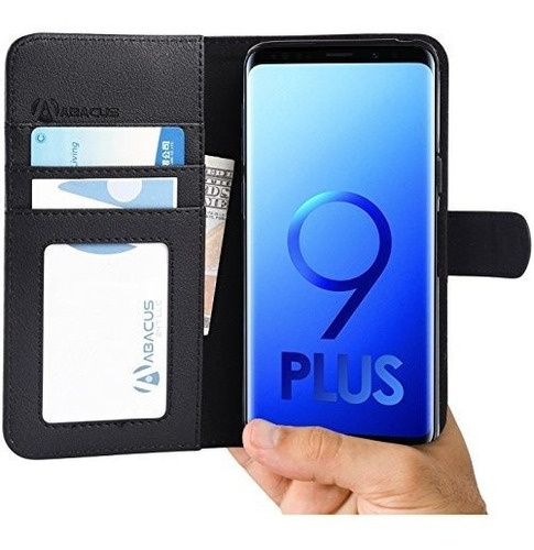 Abacus24-7 Funda Samsung Galaxy S9 Plus, Billetera Con Tapa
