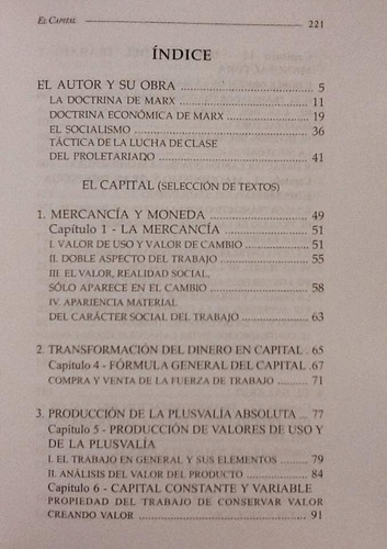 El Capital (selección) - Karl Marx