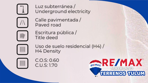 Oportunidad De Inversión En Tulum Lote Con Escritura, Servicios Y Excelente Ubicación