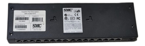 Switch De Red Smc-ez6516tx 16 Puertos 10/100 (Usado)
