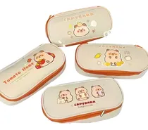 Comprar Cartuchera Capybara Capibara De Tela Kawaii Beige Capybara
