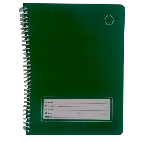 Cuaderno Profesional C/espiral, Foliado 100 Hojas