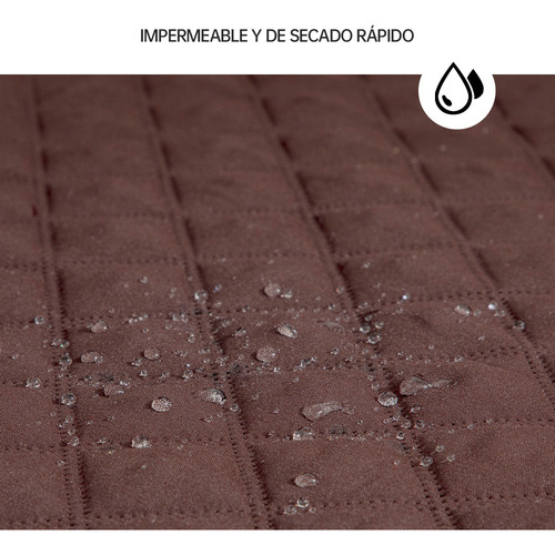 Cubresofá Protector 2 Vistas Cubre Sala Sofá 3 Piezas Chocolate Y Shedron