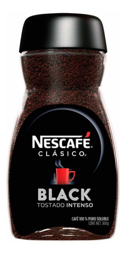 Cafe Nescafe Soluble Clasico Black Tostado Intenso 300 Gr