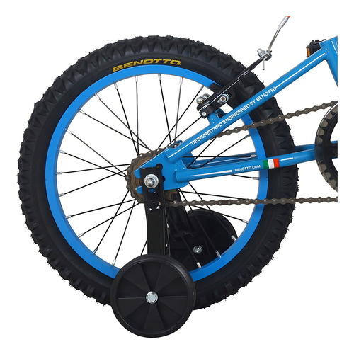Bicicleta mountain bike infantil Benotto Montaña Sniper R16 tamaño del cuadro Único color azul/gris