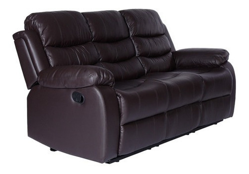 Sillón Reclinable Moderno 3 Cuerpos Eco Cuero Beverly