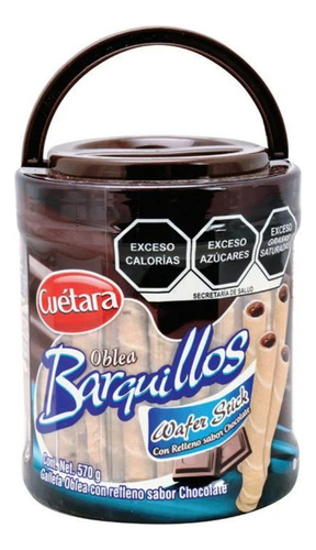 Barquillo Relleno Cuetara Bote 570g