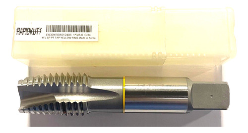 Rapidkut 1-3/8 -6 Spiral Point Tap High Performance Yell Ssf