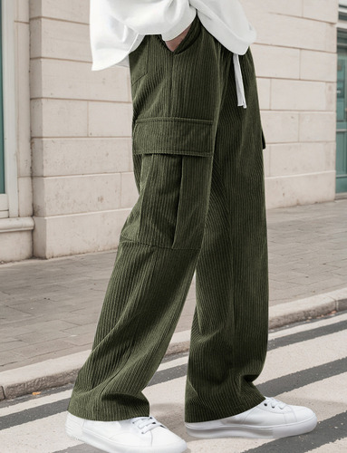 Pantalones Niños Jogger Con Cintura Elástica Con Ajustable