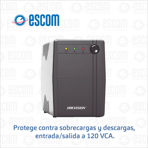 Hikvision Ups De 1000 Va 600 W Protección Contra Sobrecarga