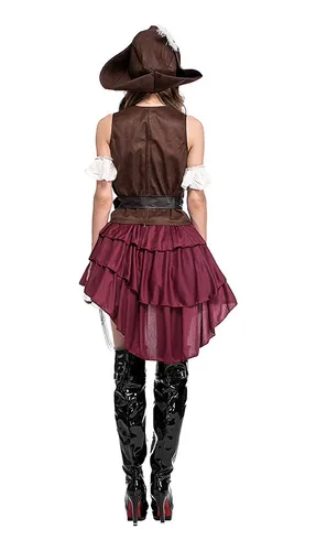 Disfraz De Pirata Para Mujer, Disfraz De Fiesta De Halloween