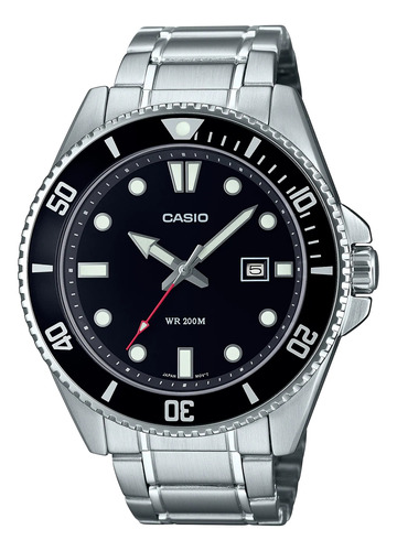 Reloj Casio Hombre Mdv-107d-1a1 Calendario Acero Sumergible