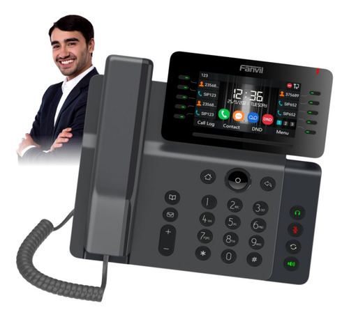 Telefono Comercial Ip Wifi + Poe Fanvil V65