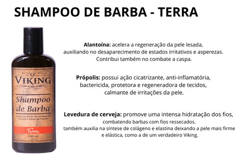 Fragrância Amadeirado Terra Kit Hidratação Cuidado Com Barba