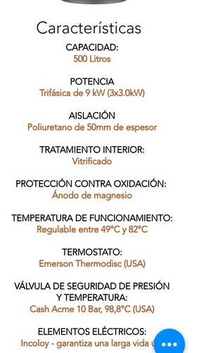 Termo Electrico 500 Litros 380v 100% Nuevo