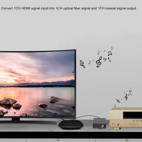 Entrada Hdmi A Convertidor De Salida Coaxial Spdif Extractor