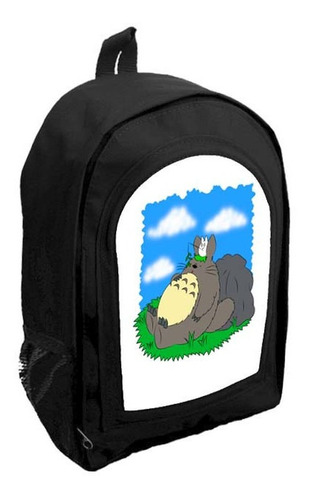 Mochila Negra Infantil Nena Nene Totoro Anime Tt169