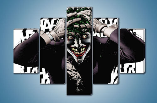 Cuadro Moderno The Joker The Killing Joke 5 Pzas 80x120cm