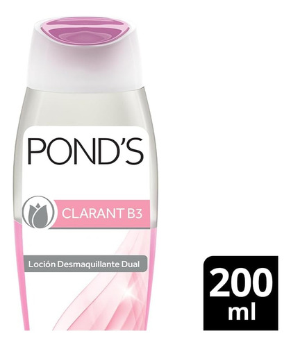 2 Pzas De Pond's Desmaquillante Locion Clarant B3 200 Ml