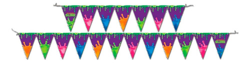 Faixa Decorativa Slime De Aniversário Infantil - Festcolor