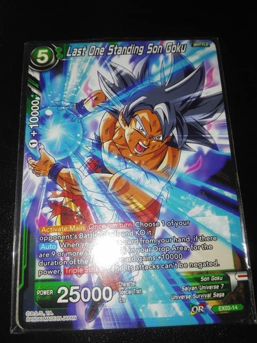 Last One Standing Son Goku - Expansion Carta Dragon Ball Tcg