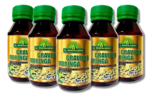 Comprimidos Moringa Y Graviola El Moringuero X 5 Frascos