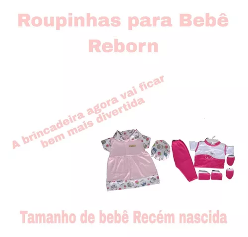 Kit roupinha boneca bebê reborn