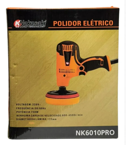 Polidor Politriz Elétrica Automotiva 750w Com 6 Velocidades