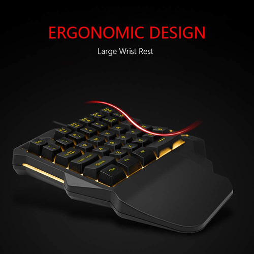 Keyboard Membrane Key Keyboard 35 Hand Single Hand Gaming