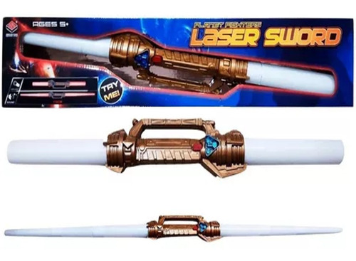 Espada Laser Sword Doble Luces Y Sonidos Extensible 115 Cm 