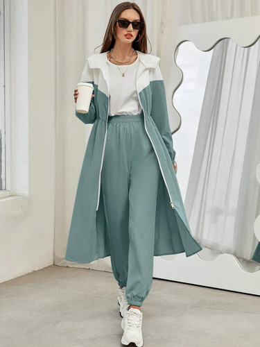 Campera Con Capucha Y Pantalon Chandal Shein Stock Inmediato