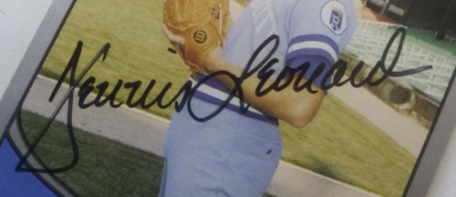 Dennis Leonard Signed Baseball Card