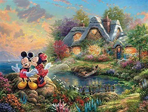 Ceaco Thomas Kinkade The Disney Collection Mickey Y Minnie S